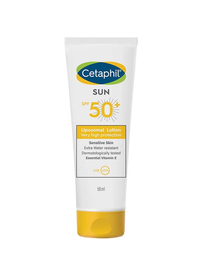 Cetaphil Sun Liposomal Lotion SPF 50+, Moisturizer sunscreen Face & Body Moisturizer for Sensitive Skin, Very High Protection and Water Resistent, Unscented 50ml  - Image 1