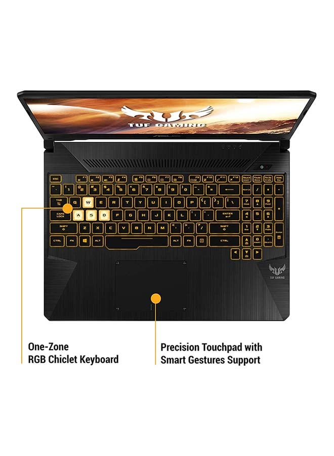 ASUS - TUF FX505DT Gaming Laptop With 15.6-Inch Display, AMD Ryzen 7-3750H Processer/16GB RAM/512GB SSD/4GB NVIDIA GeForce GTX 1650 Graphics Card With Mechanical Keyboard And Mouse/International Version English Black - Image 1