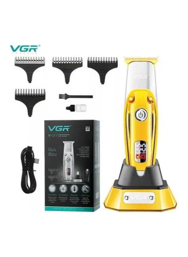 في جي آر ماكينة حلاقة لاسلكية لتشذيب الشعر مع شاشة بسيطة ذهبي - Image 2