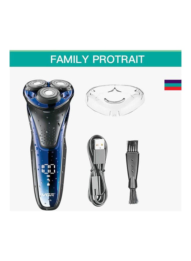 VGR V-306 Electric Shavers Shaver 3 Cutter Head Rotary Shaving Lcd Display Usb Rechargeable Wash Hair Trimmer Multicolour - Image 2