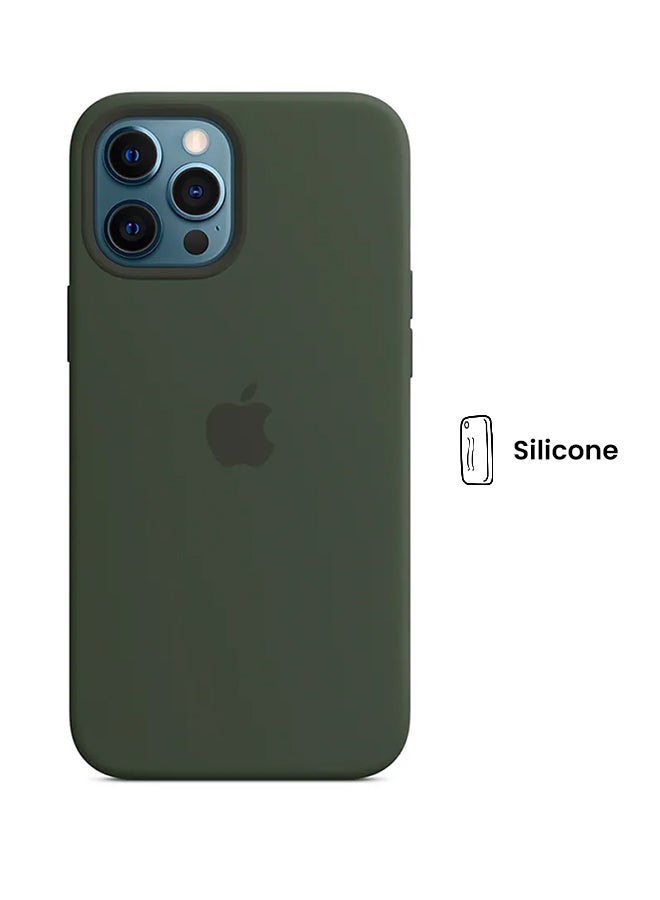 iPhone 12 Pro Max Silicone Case with MagSafe Cypress Green
