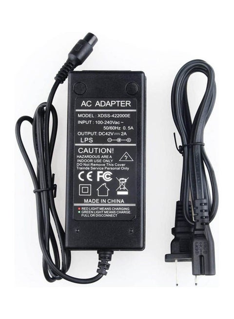 Smart Electric Scooter Self Balancing Hoverboard Battery Charger 42V 2A Us Plug