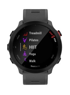GARMIN Forerunner 55 - 42MM - Up To 14 Days Battery Life - 1.04"inch Sunlight-Visible Display, Scratch Resistant, Chemically Strengthened Glass, Heart Rate Monitor, All Day Stress Monitor, Advanced GPS and Running Features, Built-in GNSS and Sports App, iOS and Android Compatible Monterra Grey  - Image 5