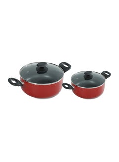 Homeway 8-Piece Non-Stick Cookware Set Red 26cm  - Image 3