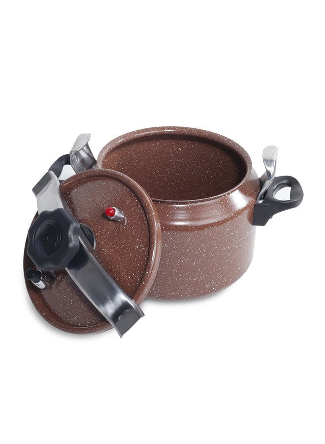 Homeway Marble Coating Non-Stick Arabic Pressure Cooker Brown 11.0Liters  - Image 3