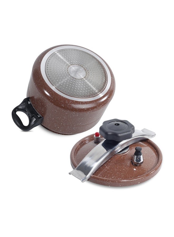 Homeway Marble Coating Non-Stick Arabic Pressure Cooker Brown 11.0Liters  - Image 5