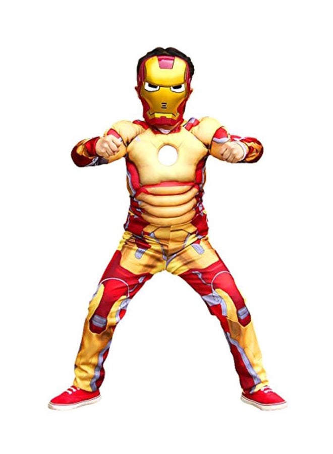 فانسي دريسويل زي تنكري لشخصية آيرون مان من سلسلة Avengers مع عضلات وقناع 4 - 5 Years  - Image 1