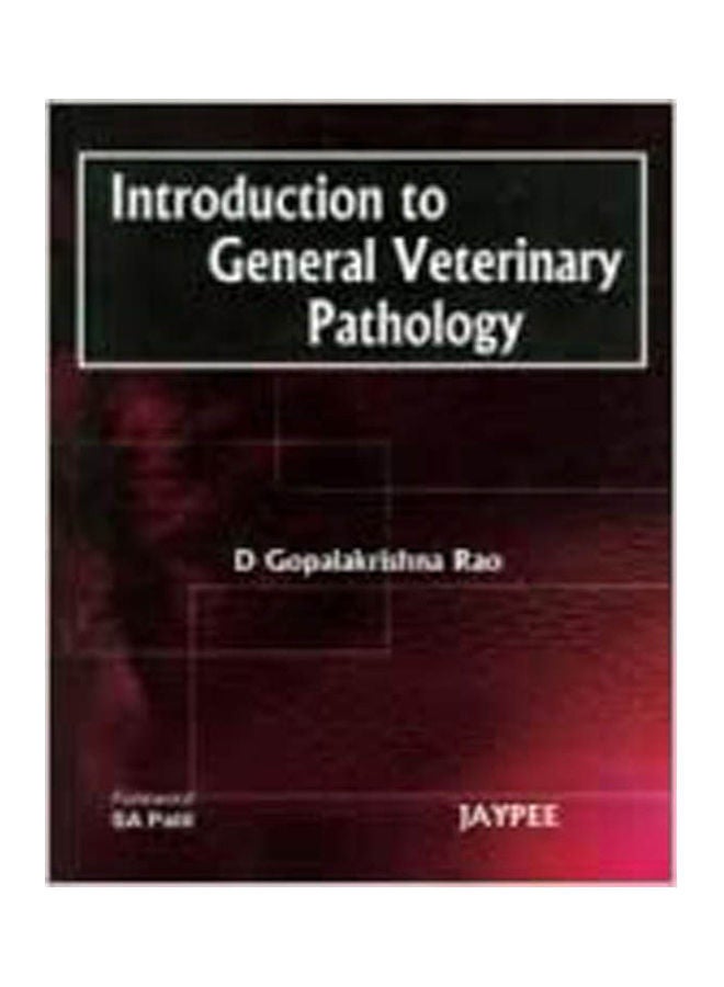 Introduction To General Veterinary Pathology Paperback English by Rao - 2009.0 