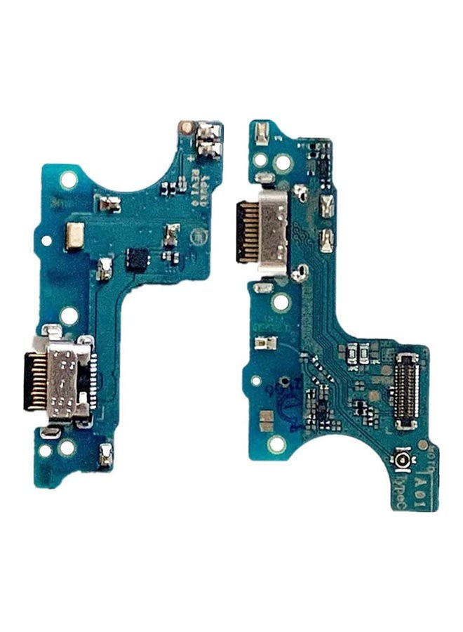 Uponew - For Samsung Galaxy A01 Charging Board Port Dock Flex Cable Replacement Parts Blue - Image 1