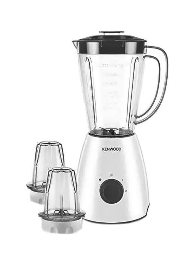 KENWOOD - Blender Smoothie Maker With Grinder Mill, Chopper Mill, Ice Crush Function 2 L 400 W BLP10.C0WH White/Clear - Image 1