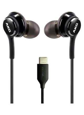Oem Earbuds Stereo Headphones For Samsung Galaxy Note 10 10+ S20 S20+ S20 Ultra Devices - Designed By Akg - Braided Cable Earphones With Microphone And Volume Remote Type-C Connector Black - v1648075253/N52982667A_1