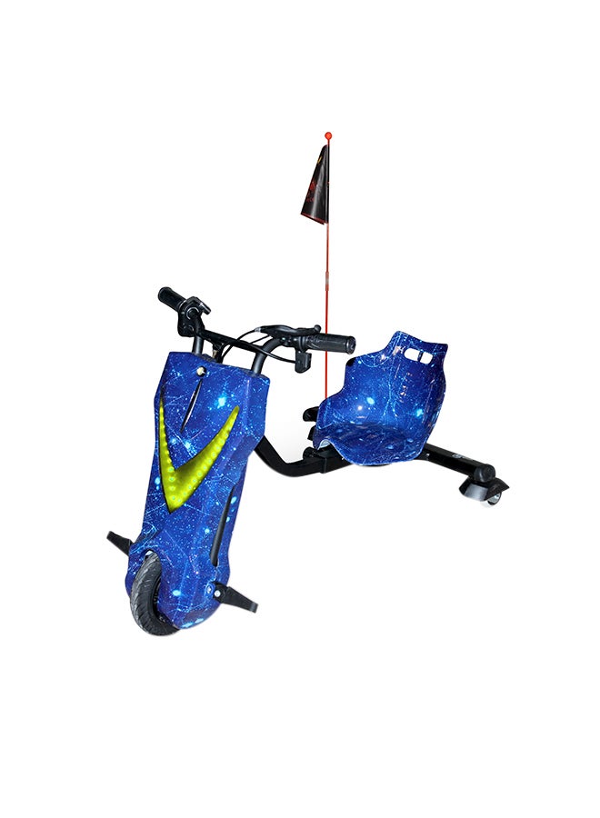 جوكي جوكي سكوتر الانجراف الكهربائي 48 فولت مع مفتاح تشغيل عالي الطاقة قابل للتعديل، ضوء LED وبلوتوث 90x60x60 سم متعدد الألوان 90x60x60سم - Image 1