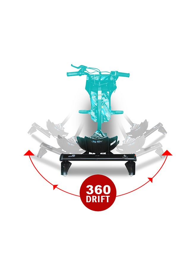 جوكي جوكي سكوتر الانجراف الكهربائي 48 فولت مع مفتاح تشغيل عالي الطاقة قابل للتعديل، ضوء LED وبلوتوث 90x60x60 سم متعدد الألوان 90x60x60سم - Image 2