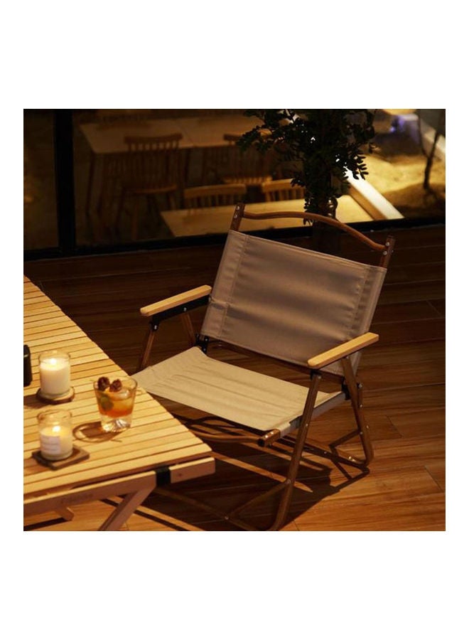 Sharpdo Portable Folding Outdoor Camping Chair Beige - Image 4