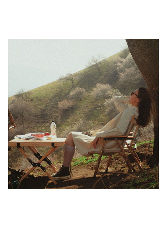 Sharpdo Portable Folding Outdoor Camping Chair Beige - Image 3