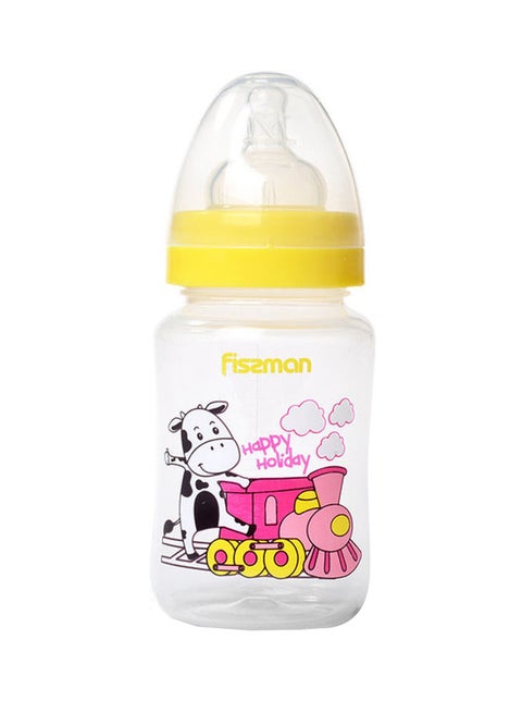 Plastic Baby Feeding Bottle With Wide Neck 240ml