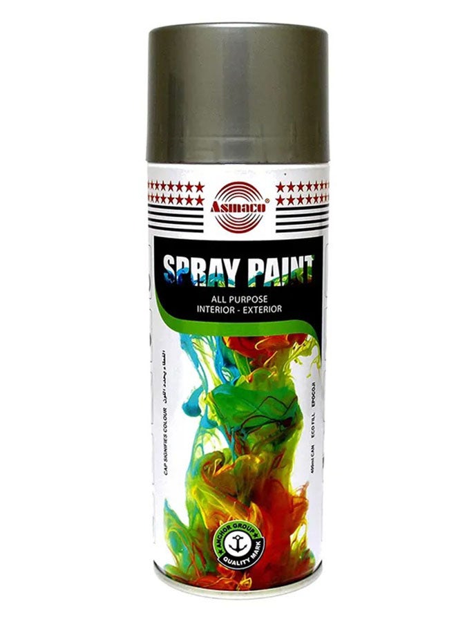 Asmaco Quick Drying Smooth Finish Premium Quality Durable High-Gloss Weather Resistant Spray Paint Gold 400ml 