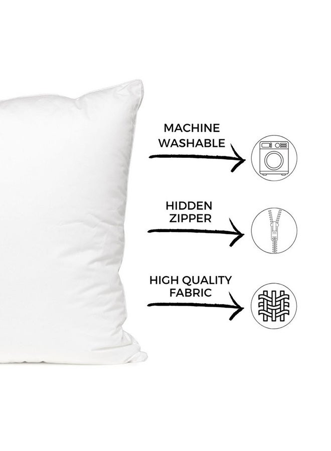 MEC Ramadan Kareem Printed Pillow White/Blue/Yellow 40x40cm - Image 4