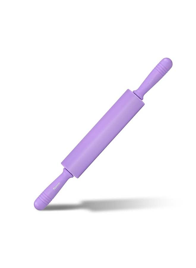 فيسمان مرقاق لفرد العجين خفيف الوزن من السيليكون أرجواني 47x5x5سم - Image 1