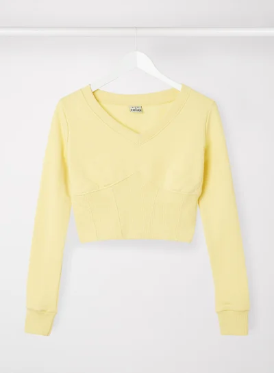 Sivvi x D'Atelier Corset T-Shirt Yellow