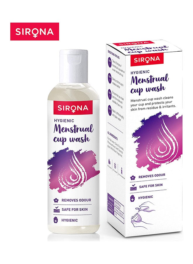 Sirona - Menstrual Cup Wash Clear 100ml - Image 1
