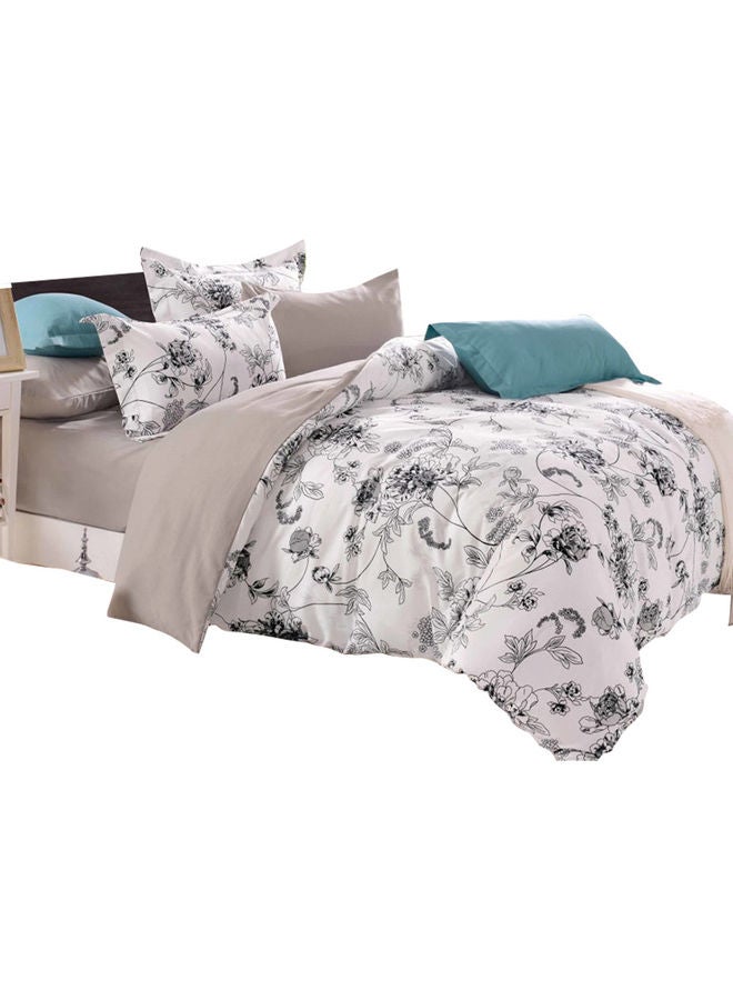 WEISDIN - 3-Piece Bedding Sheet Set Polyester White 220x240cm - Image 1