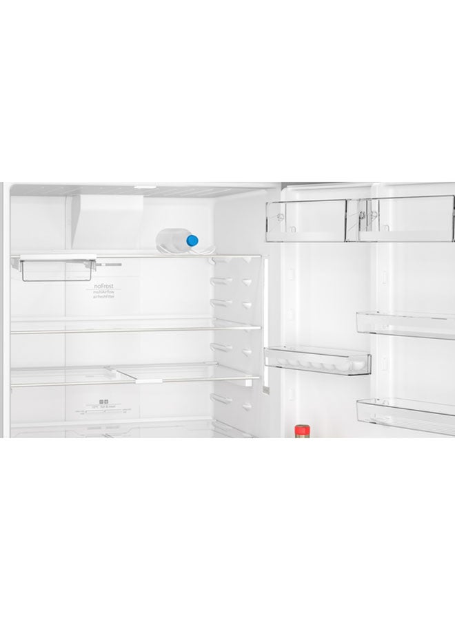 SIEMENS - IQ500 Free Standing Refrigerator With Freezer At Top 186 x 86 cm InBox Easy Clean 100 W KD86NHI30M Silver - Image 1