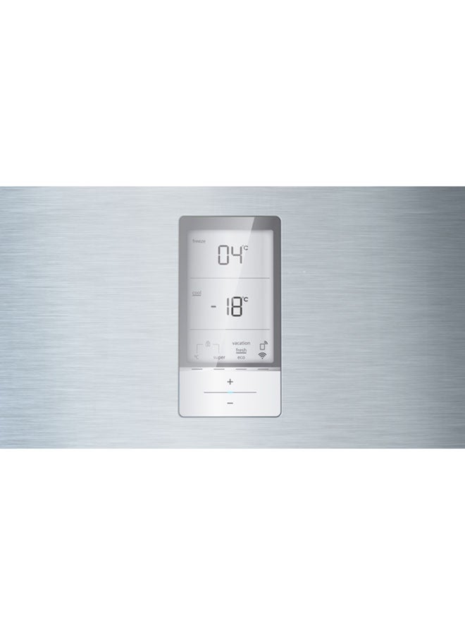 SIEMENS - IQ500 Free Standing Refrigerator With Freezer At Top 186 x 86 cm InBox Easy Clean 100 W KD86NHI30M Silver - Image 1