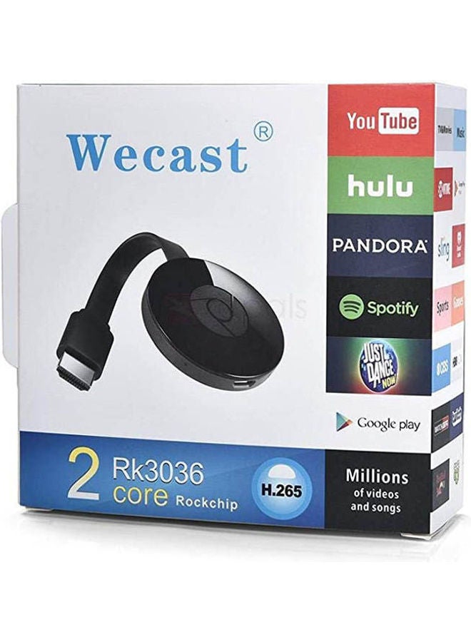WeCast Multi-Screen Wifi Display Receiver Support Mira Cast Dlna Airplay RK3036 Black 