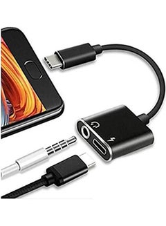 Usb C To 3.5Mm Audio Adapter 2 In 1 Usb Type C Male To 3.5Mm Female Stereo Earphone And Charging Adapter Black - v1648113982/N52983398A_2