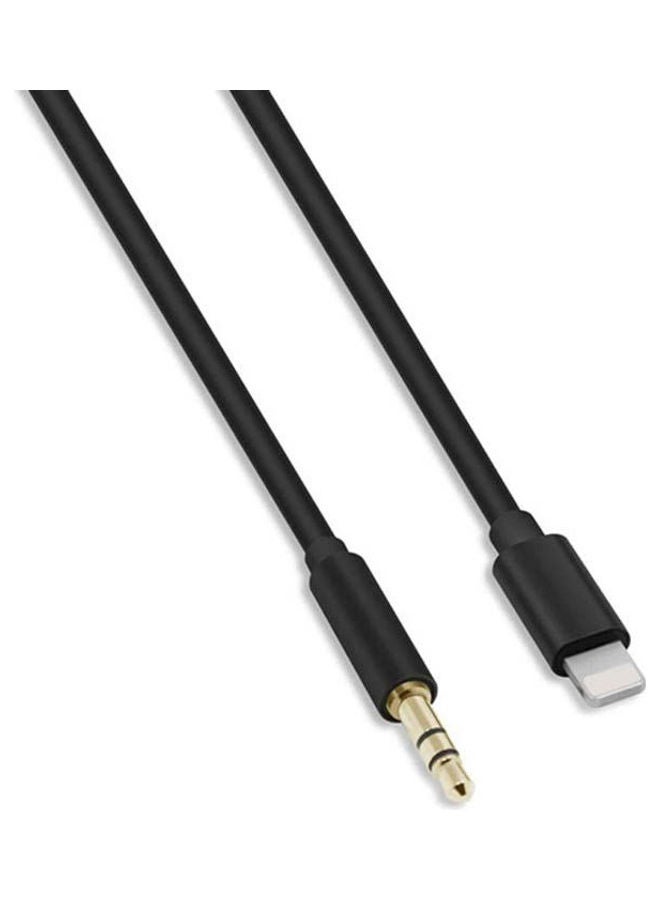 Generic - Lightning To 3.5Mm Audio Cable Male Aux Stereo Wire Adapter Cord For Iphone 7 7 Plus 8 8 Plus X To Car Stereo Speakers Headphone Black - Image 1