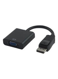 Universal Display Port To Vga Converter Black