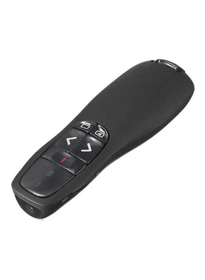 Generic - Portable Comfortable Handheld R400 Wireless Presenter Receiver Pointer Case Remote Control Black - Image 1