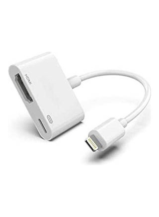 Apple Lightning To Hdmi Digital Av Adapter For Iphone 1080P Digital Sync Screen Converter Av Adapter Charging Port White - v1648114279/N52984085A_1