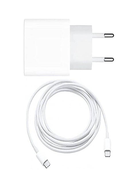 محول طاقة USB-C بقدرة 20 وات مع كابل من جهة نوع C ومن جهة أخرى iPhone UnPacking