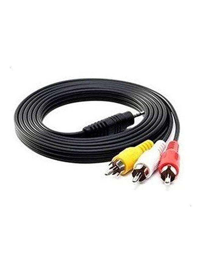 Aux To Rca Av Stereo Audio Cable 1 5 M Lengthlink Black - Image 1