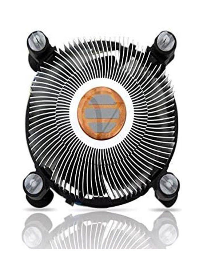 Cpu Cooler Fan For I3 I5 I7 Heat Sink Push Pins Black