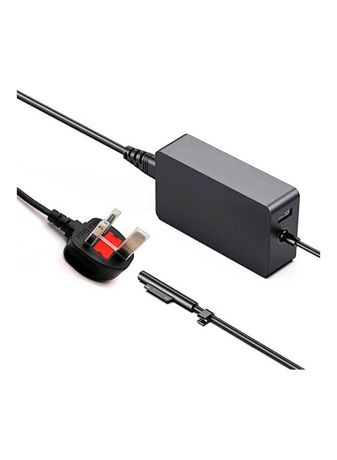 Surface Charger,Power Supply Adapter 65W 15V 4A for Microsoft Surface Pro 3/4/5/6/7/X, Black - Image 1