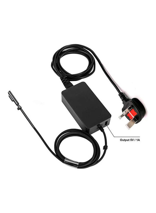 Surface Charger,Power Supply Adapter 65W 15V 4A for Microsoft Surface Pro 3/4/5/6/7/X, Black - Image 2