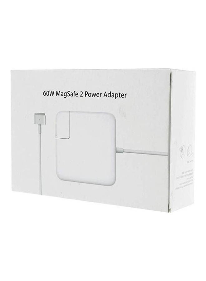 Generic - Magsafe 2 Power Adapter 60W For 13-Inch Macbook Pro With Retina Display - Eu Plug White - Image 1