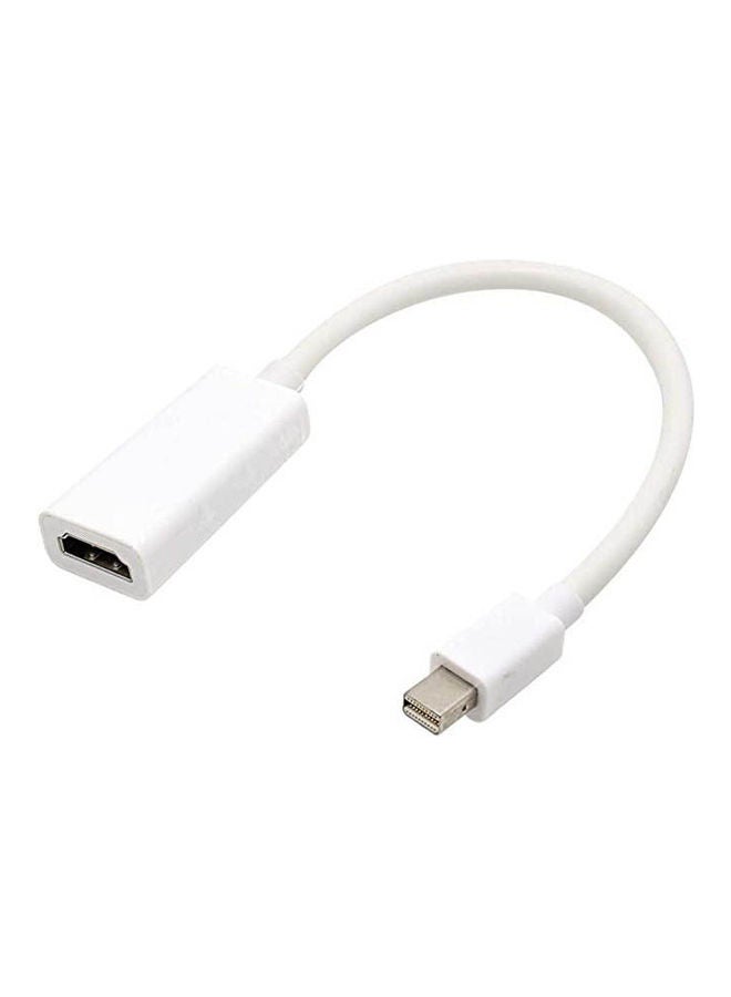 Thunderbolt Mini Dp To Hdmi Cable Mini Displayport To Hdmi Adapter For Macbook Pro Air Mini For Imac White