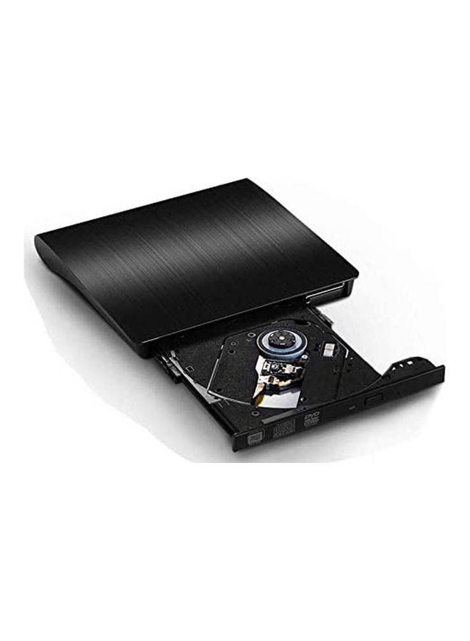 Generic - Slim External Cd-Rw Drive Dvd-R Combo Burner Player Cd Drive For Laptop Notebook Pc Desktop Computer Black - Image 1