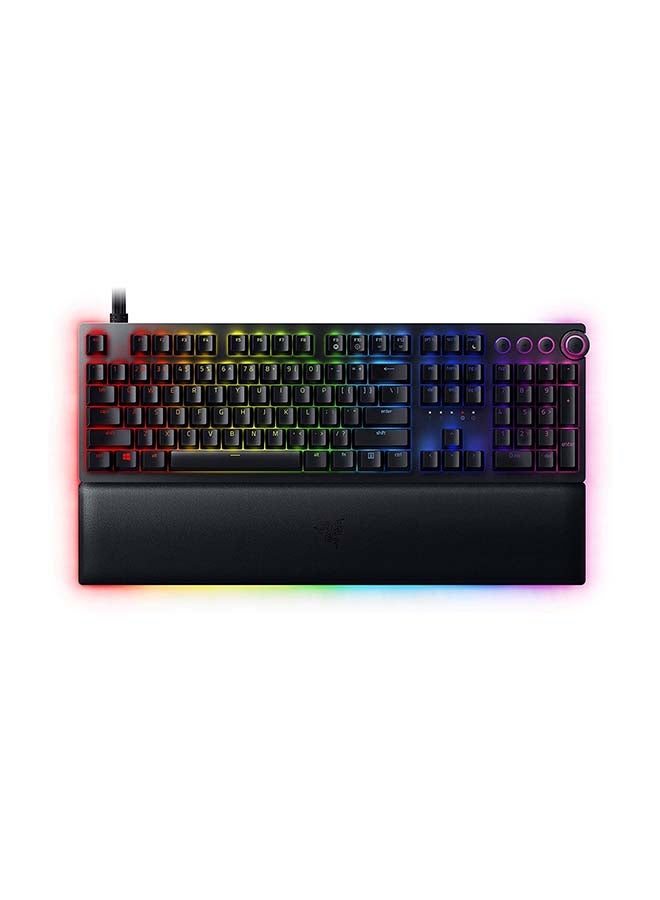 RAZER - Huntsman V2 Analog Gaming Keyboard - Doubleshot PBT keycaps,   Analog Optical Switches, Chroma RGB RZ03-03610100-R3M1 Black - Image 1