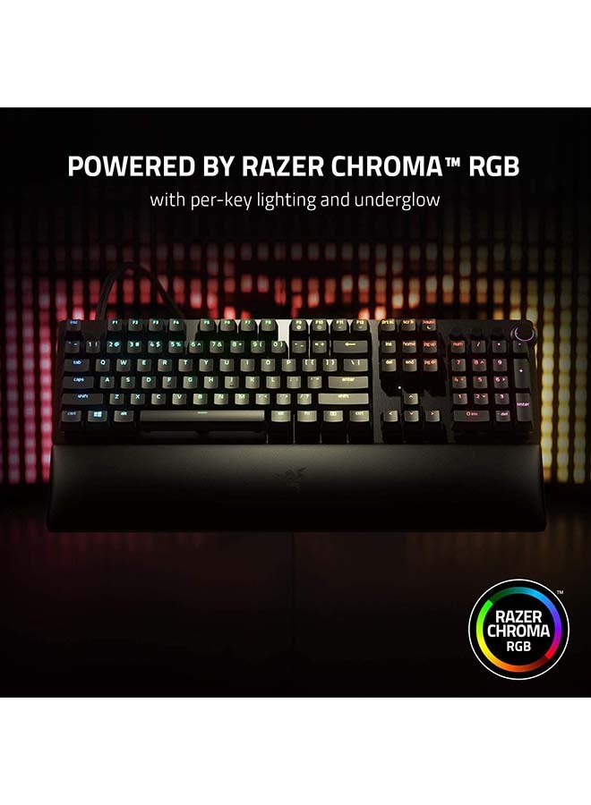 RAZER - Huntsman V2 Analog Gaming Keyboard - Doubleshot PBT keycaps,   Analog Optical Switches, Chroma RGB RZ03-03610100-R3M1 Black - Image 1