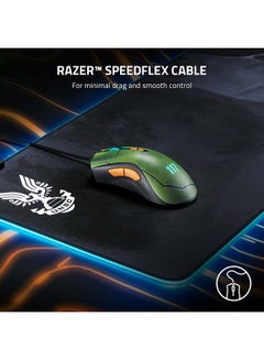 RAZER DeathAdder V2 Gaming Mouse: 20K DPI Optical Sensor - Fastest Gaming Mouse Switch - Chroma RGB Lighting - 8 Programmable Buttons - Ergonomic Shape - Halo Infinite Edition  - Image 5