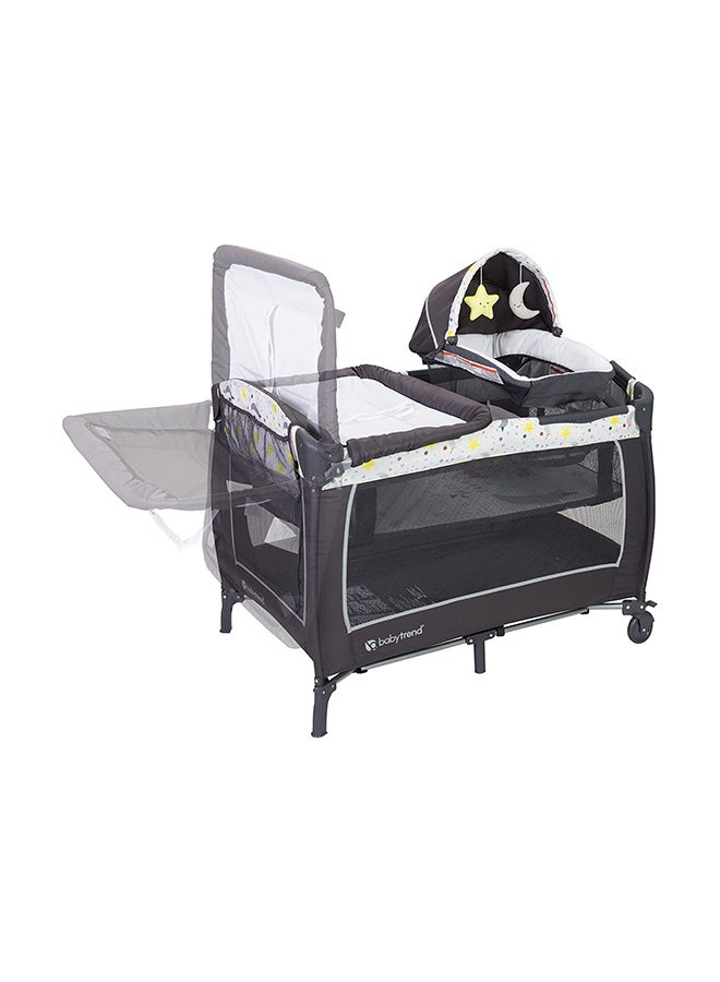 babytrend Lil Snooze Deluxe II Nursery Center - Twinkle Little Moon  - Image 3