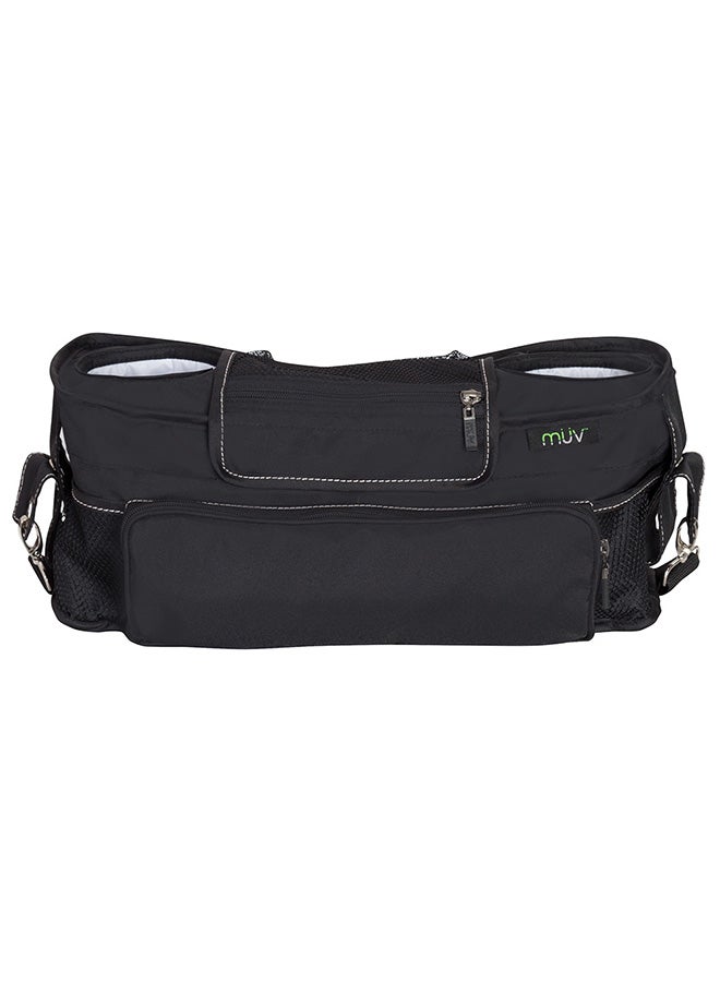 بيبي تريند حقيبة يد كبيرة لعربة الأطفال للتنقل - بلون أسود - Image 1