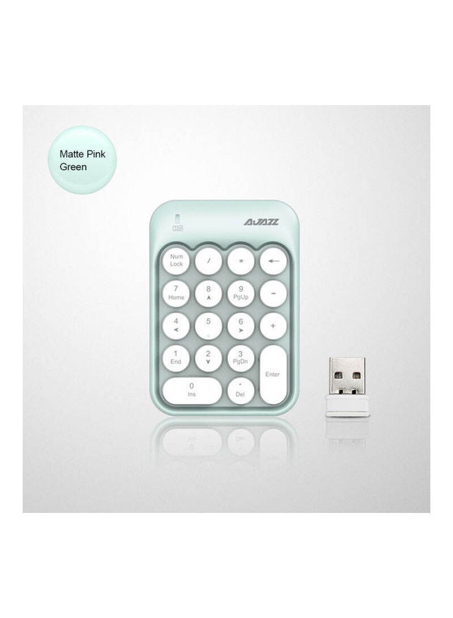 Ajazz - AK18 2.4G Mini Wireless Numeric Keypad Green - Image 1