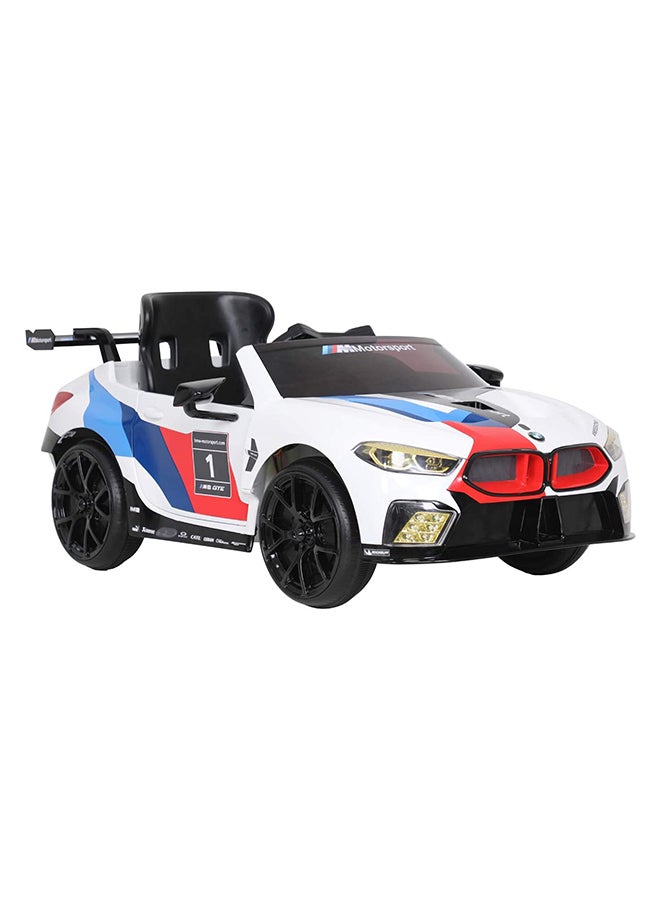 ROLLPLAY BMW M8 GTE Racing, 12V, RC- White 1cm - Image 2