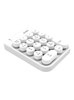 Ajazz AK18 2.4G Wireless Mini Numeric Keypad White  - Image 2